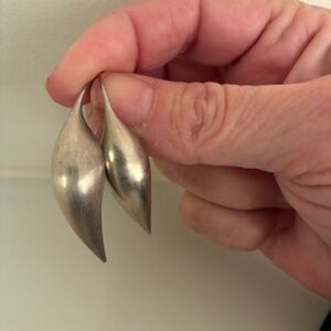 Ted Muehling Pod silver earrings